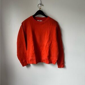 Size XS Elizabeth and James Bright Orange Crewneck Sweater